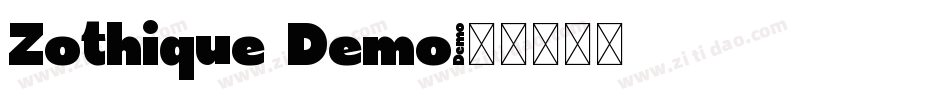 Zothique Demo字体转换
